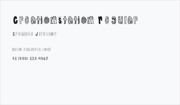 CreationStation Regular Business Card