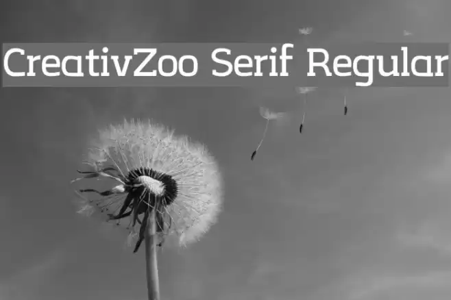 CreativZoo Serif Regular Font examples