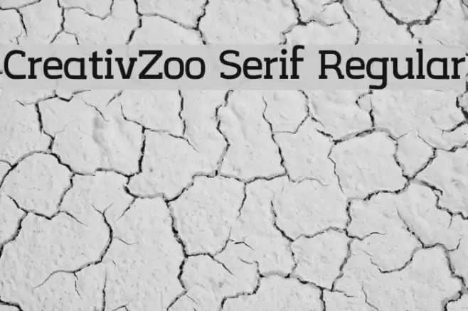 CreativZoo Serif Regular Font examples