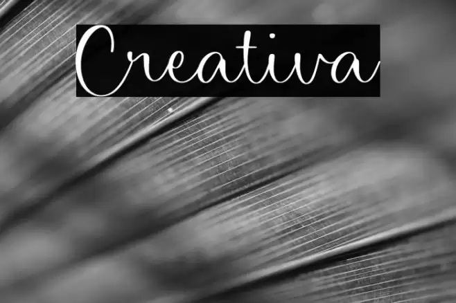 Creativa Font examples