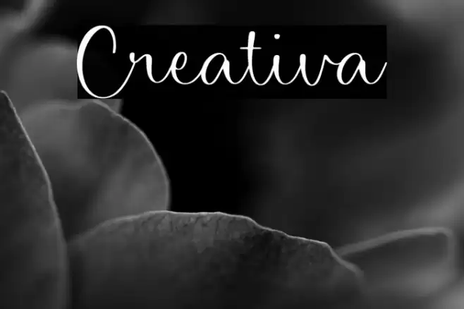 Creativa Font examples