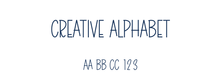 Creative Alphabet Font Preview