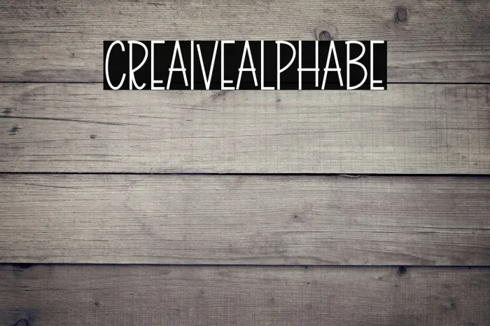 Creative Alphabet Example 1