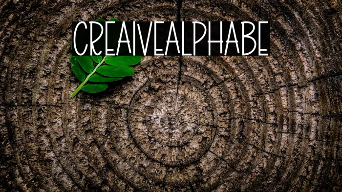 Creative Alphabet Example 3