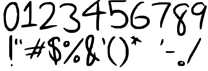 Creative A's Font OTHER CHARS