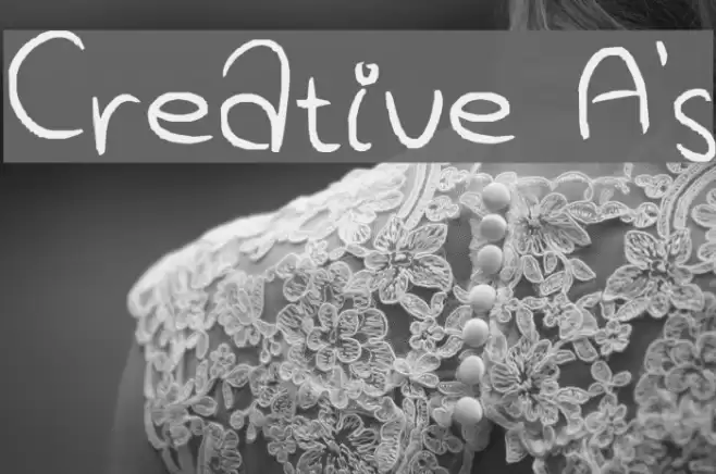 Creative A's フォント examples