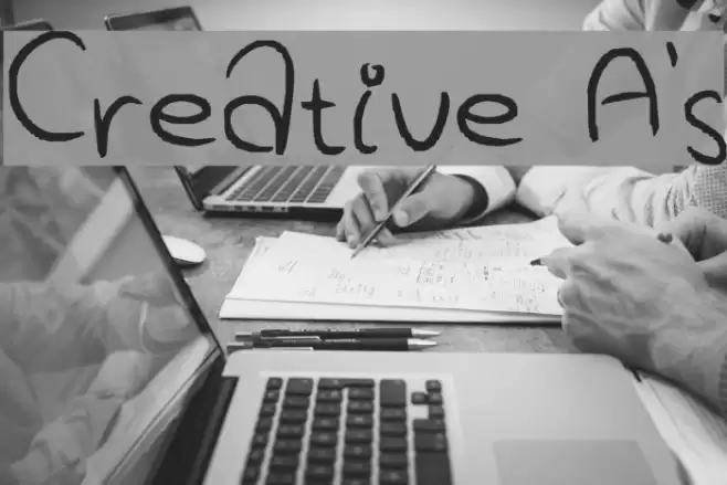 Creative A's フォント examples