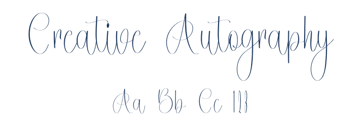 Creative Autography Font Preview