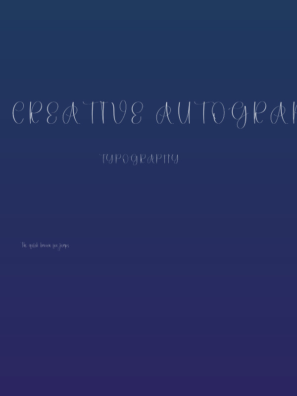 Creative Autography Poster