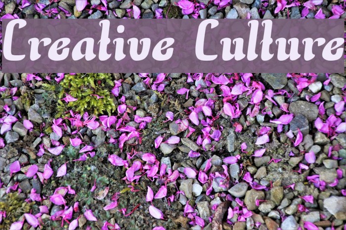 Creative Culture Font examples
