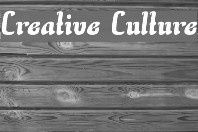 Creative Culture Fonte examples