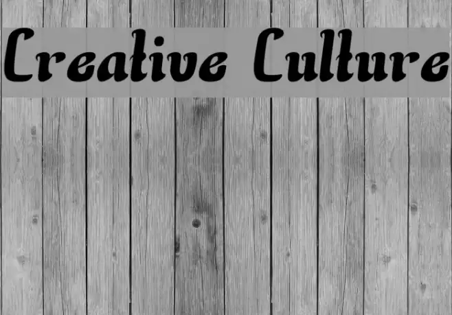 Creative Culture Fonte examples