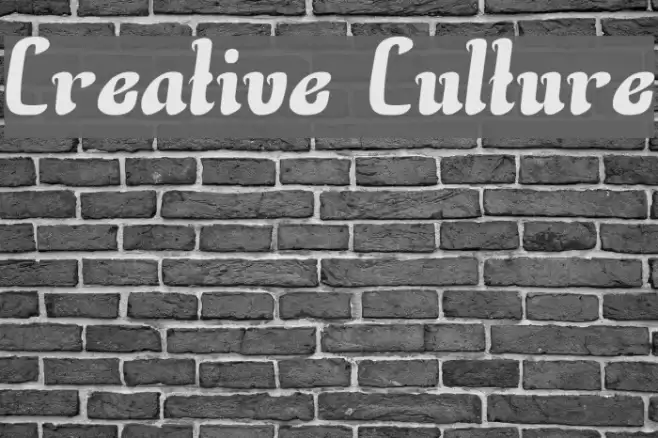 Creative Culture Fonte examples