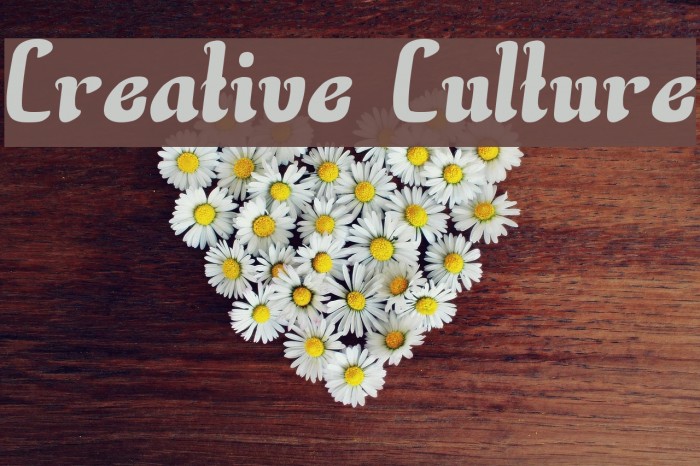 Creative Culture Font examples