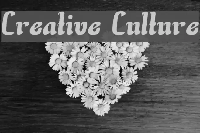 Creative Culture Fonte examples