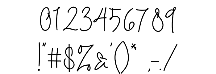 Creative Diary フォント その他の文字
