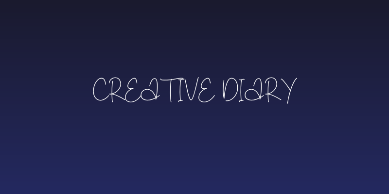 Creative Diary Social Header