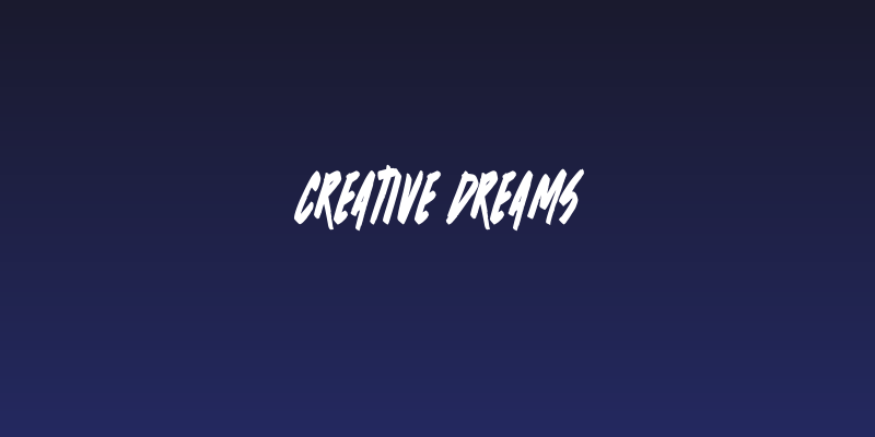 Creative Dreams Social Header