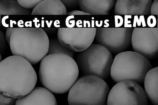 Creative Genius DEMO フォント examples