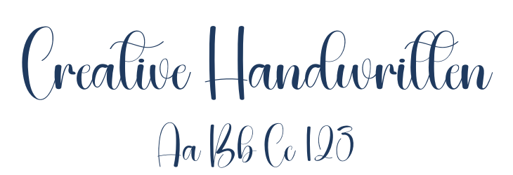 Creative Handwritten Font Preview