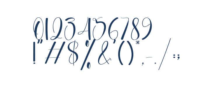 Creative Handwritten Other Characters