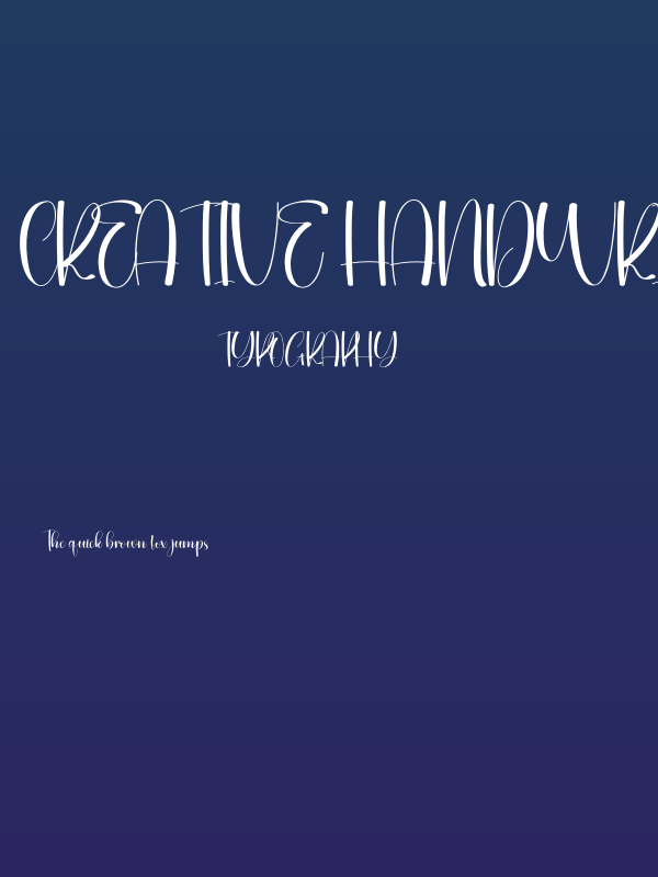 Creative Handwritten Poster