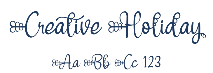 Creative Holiday Font Preview