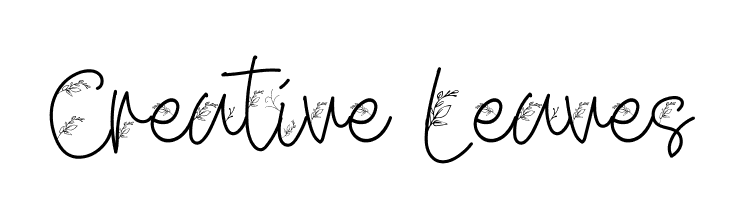 Creative Leaves  Free Fonts Download
