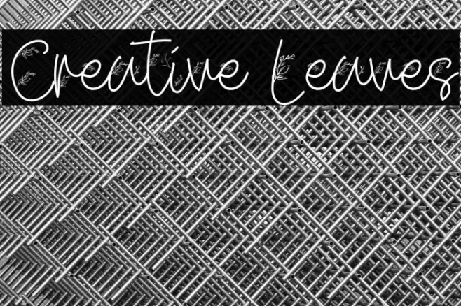 Creative Leaves フォント examples