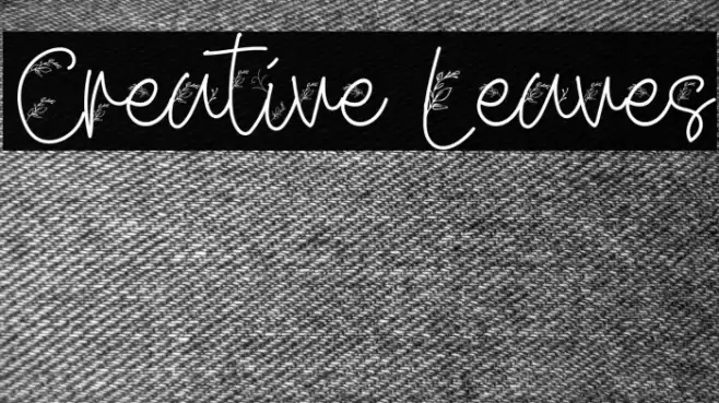 Creative Leaves フォント examples
