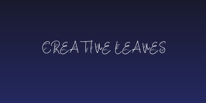 Creative Leaves Social Header