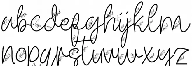 Creative Leaves フォント 小文字
