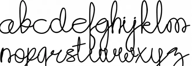 Creative Sense Font LOWERCASE