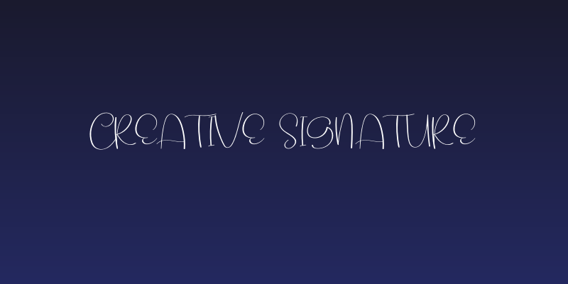 Creative Signature Social Header