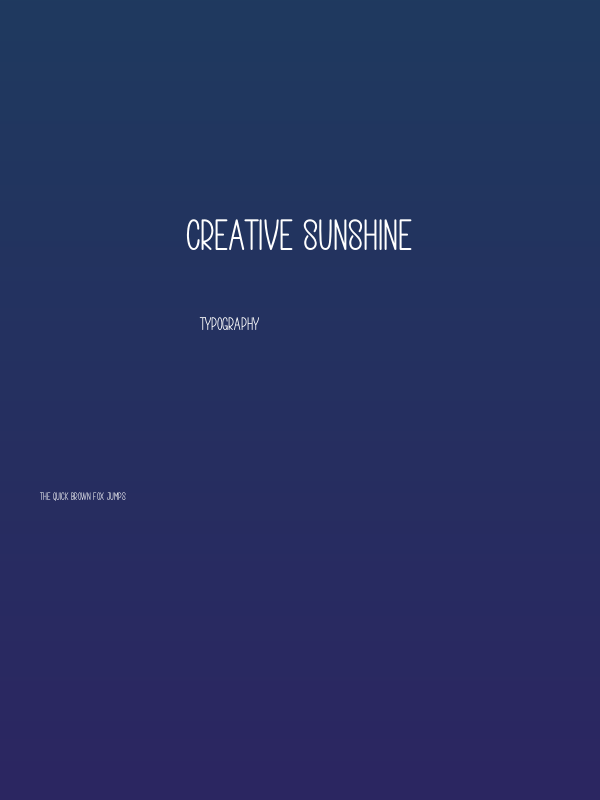 Creative Sunshine Poster