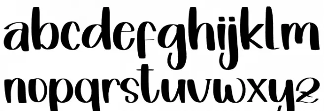 Creative Winter Font LOWERCASE