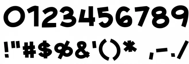 CreativeBlock BB Bold Fonte OUTROS PERSONAGENS