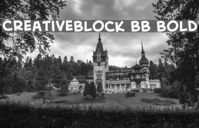 CreativeBlock BB Bold Fonte examples