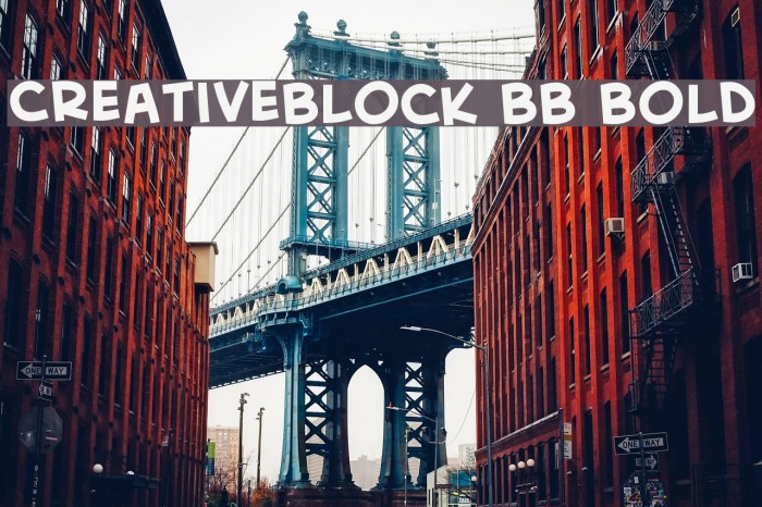CreativeBlock BB Bold Fonte examples