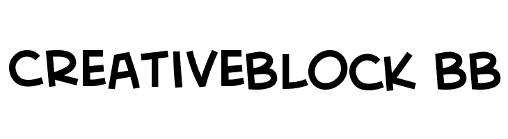 CreativeBlock BB  font caratteri gratis