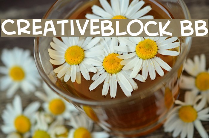 CreativeBlock BB Font examples