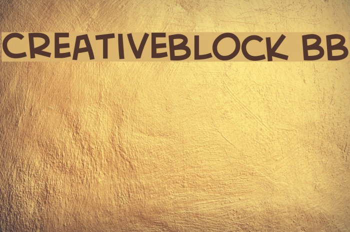CreativeBlock BB Font examples