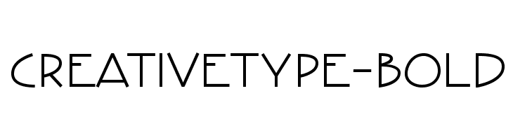 CreativeType-Bold  フリーフォントのダウンロード