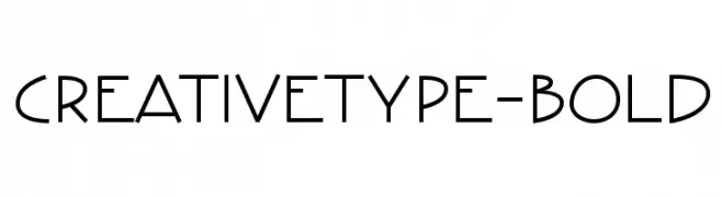 CreativeType-Bold  Скачать бесплатные шрифты