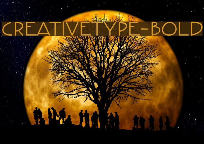 CreativeType-Bold Font examples