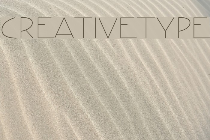 CreativeType Fonte examples