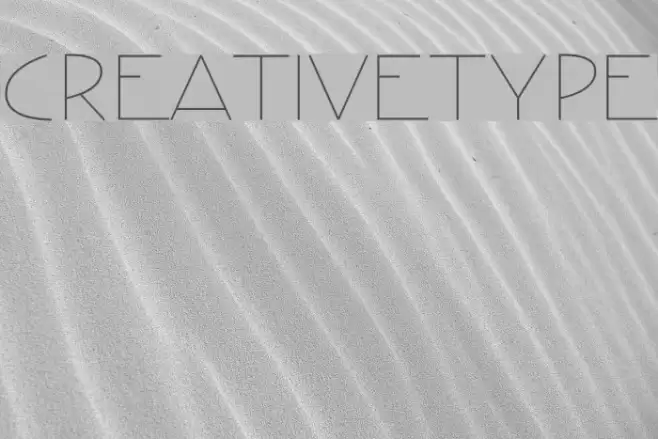 CreativeType Fonte examples