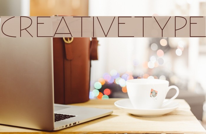 CreativeType Fonte examples