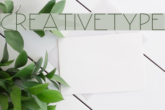 CreativeType Fonte examples