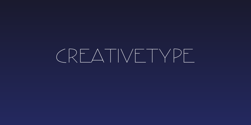 CreativeType Social Header